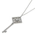 Grace Key Pendant Necklace Platinum with Diamond