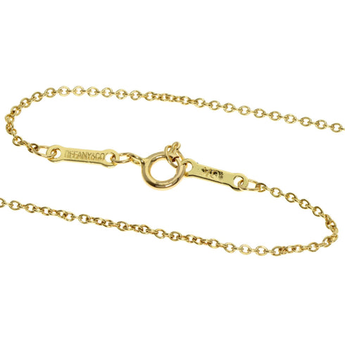 Open Heart Pendant Necklace 18K Yellow Gold 12.3mm