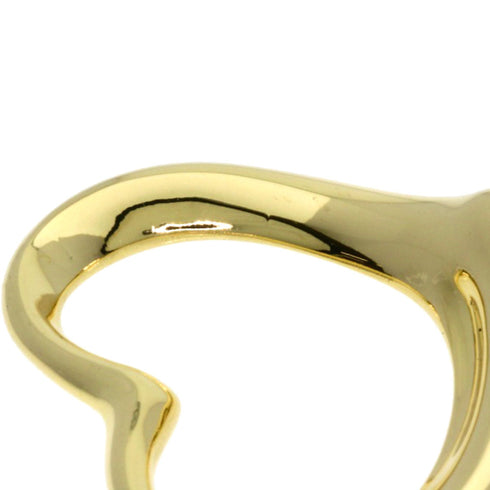 Open Heart Pendant Necklace 18K Yellow Gold 18mm
