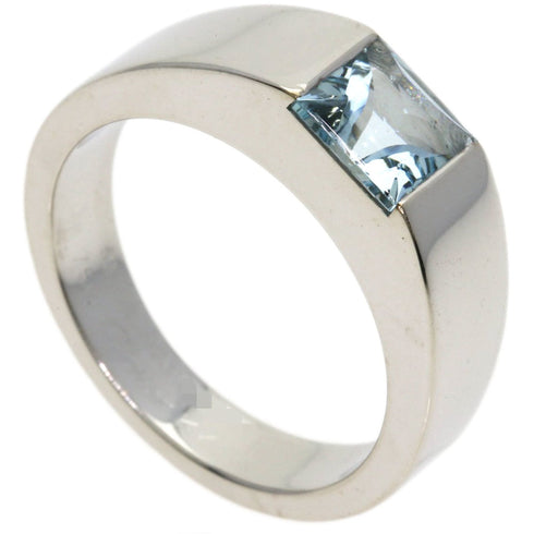 Tank Aquamarine Ring 18K White Gold