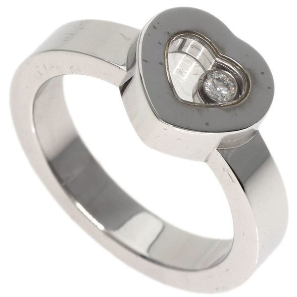 Happy Diamonds Heart Ring 18K White Gold with Diamond