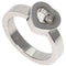 Happy Diamonds Heart Ring 18K White Gold with Diamond