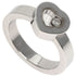 Happy Diamonds Heart Ring 18K White Gold with Diamond