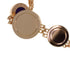 Pendant Necklace 18K Rose Gold with Malachite Shell and Sugilite