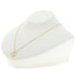 Open Heart Pendant Necklace 18K Yellow Gold 12.3mm