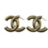 CC Logo Earrings Metal Gold-Tone Metal