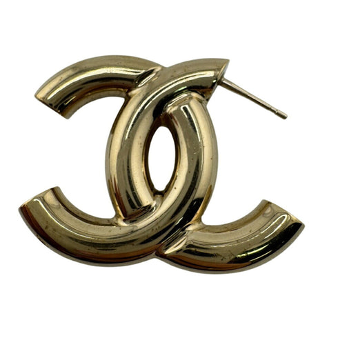 CC Logo Earrings Metal Gold-Tone Metal