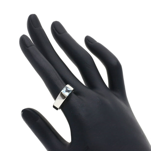 Tank Aquamarine Ring 18K White Gold