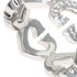 C Heart Ring 18K White Gold with Diamonds