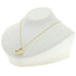 Open Heart Pendant Necklace 18K Yellow Gold 18.2mm