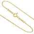 Open Heart Pendant Necklace 18K Yellow Gold 18mm