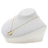 Open Heart Pendant Necklace 18K Yellow Gold 18mm