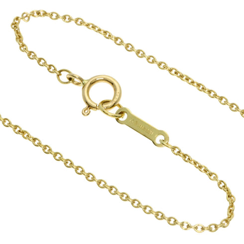 Bean Pendant Necklace 18K Yellow Gold 10.4mm