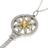 Pendant Necklace Platinum and 18K Yellow Gold with Diamond