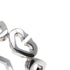C Heart Ring 18K White Gold with Diamonds
