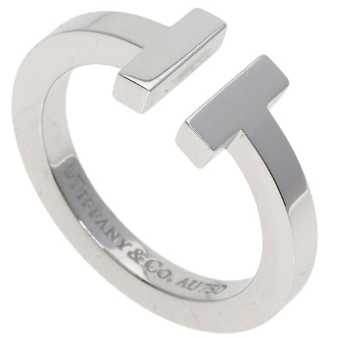 T Square Ring 18K White Gold