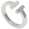 T Square Ring 18K White Gold
