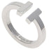 T Square Ring 18K White Gold
