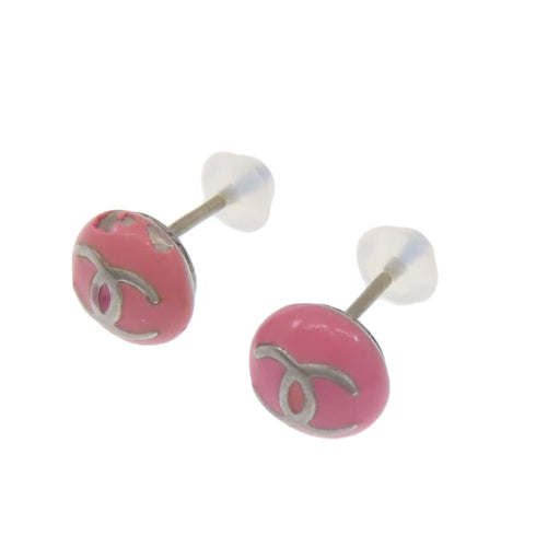 CC Logo Earrings Silver-Tone Metal Silver-Tone Metal
