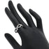 C Heart Ring 18K White Gold with Diamonds