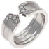 C2 Ring 18K White Gold With Diamond
