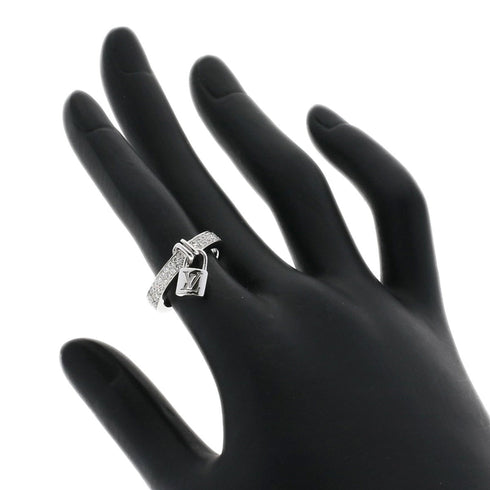 Band Ring 18K White Gold with Diamond