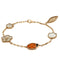 Bracelet 18K Rose Gold With Carnelian Onyx And Shell