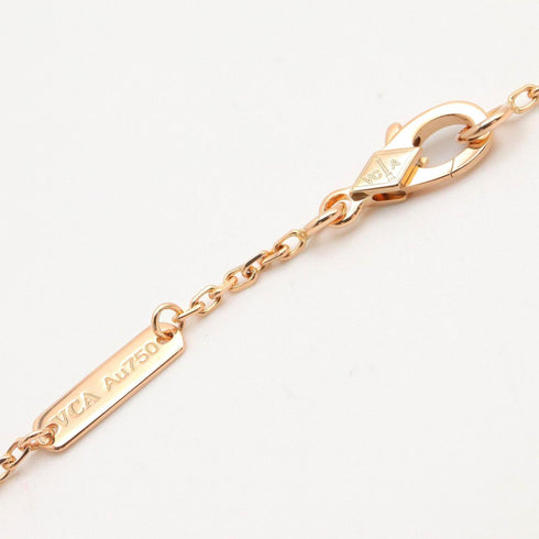 Vintage Alhambra Pendant Necklace 18K Rose Gold and Tiger's Eye
