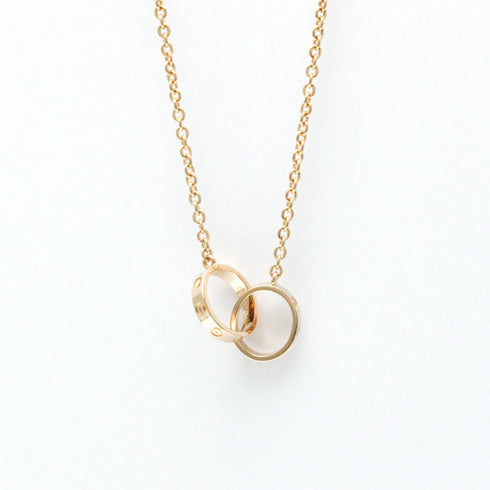 Love Pendant Necklace 18K Rose Gold