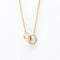 Love Pendant Necklace 18K Rose Gold