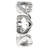 C Heart Ring 18K White Gold with Diamonds