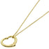 Open Heart Pendant Necklace 18K Yellow Gold 13.5mm