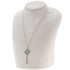 Grace Key Pendant Necklace Platinum with Diamond