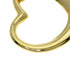 Open Heart Pendant Necklace 18K Yellow Gold 18mm