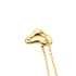 Open Heart Pendant Necklace 18K Rose Gold 7mm