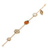 Bracelet 18K Rose Gold With Carnelian Onyx And Shell