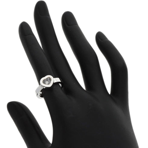 Happy Diamonds Heart Ring 18K White Gold with Diamond
