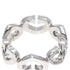 C Heart Ring 18K White Gold with Diamonds