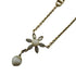 In Bloom Flower Motif Pendant Necklace Gold