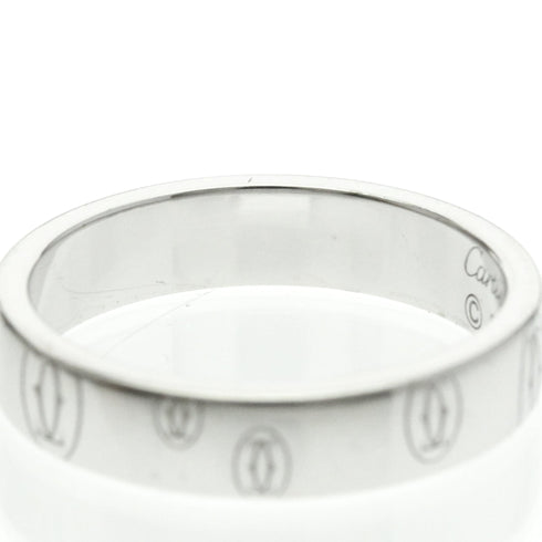 Happy Birthday Band Ring 18K White Gold