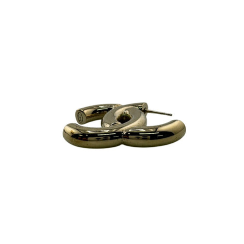 CC Logo Earrings Metal Gold-Tone Metal