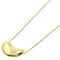 Bean Pendant Necklace 18K Yellow Gold 10.4mm