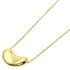 Bean Pendant Necklace 18K Yellow Gold 10.4mm