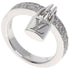 Band Ring 18K White Gold with Diamond