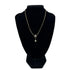 In Bloom Flower Motif Pendant Necklace Gold