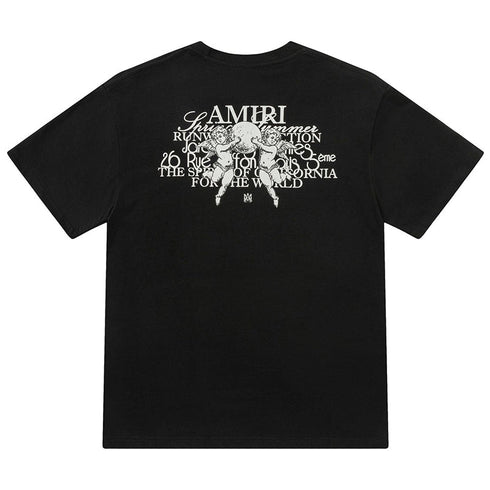 AMlRl Crew Neck Unisex Street Style Plain Cotton T-Shirt