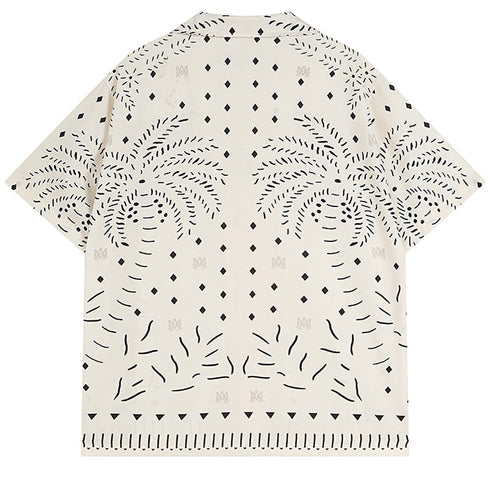 AMIRl Perforated Leather Shirt