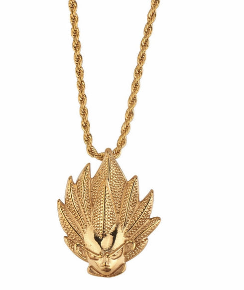 Fully Iced Vegeta Pendant Chain