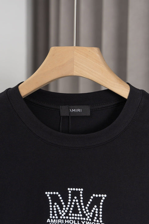 AMIRl Logo-Print Cotton-Jersey T-Shirts