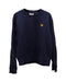 Men's Kenzo Tiger Embroidered Crewneck Sweatshirt in Navy Blue Cotton